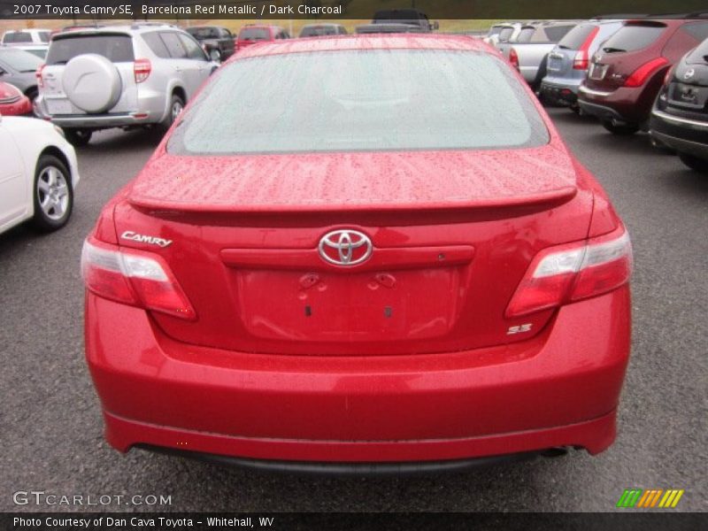 Barcelona Red Metallic / Dark Charcoal 2007 Toyota Camry SE