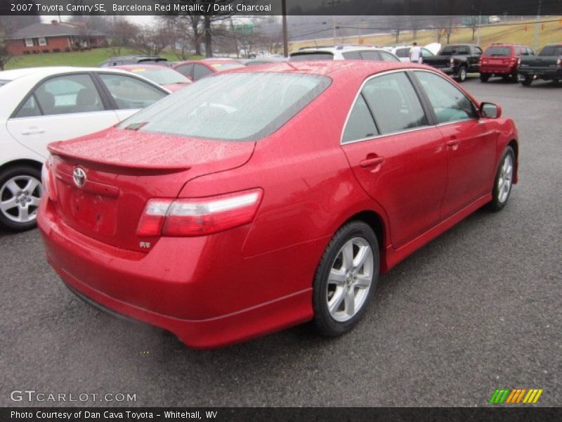 Barcelona Red Metallic / Dark Charcoal 2007 Toyota Camry SE