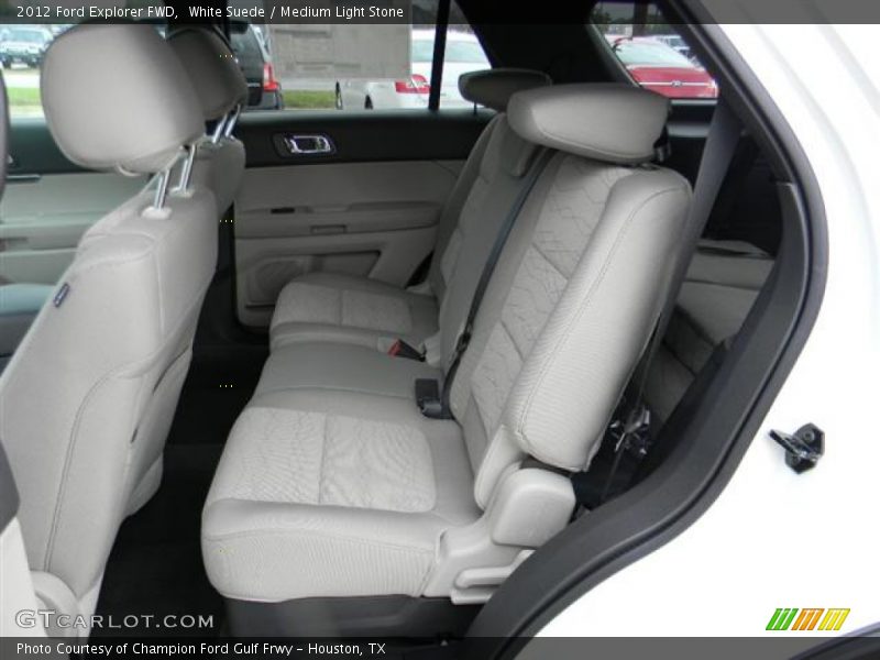 White Suede / Medium Light Stone 2012 Ford Explorer FWD