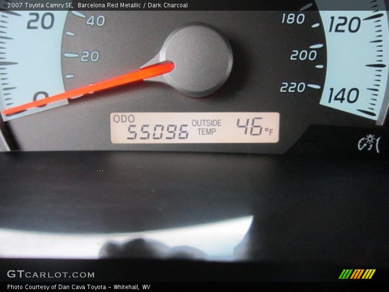 Barcelona Red Metallic / Dark Charcoal 2007 Toyota Camry SE