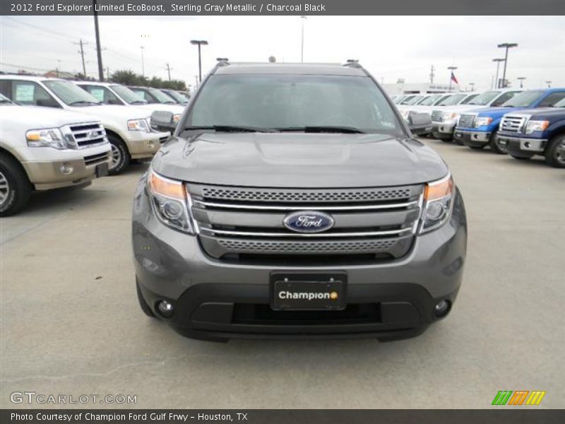 Sterling Gray Metallic / Charcoal Black 2012 Ford Explorer Limited EcoBoost