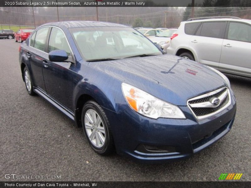 Azurite Blue Metallic / Warm Ivory 2010 Subaru Legacy 2.5i Premium Sedan