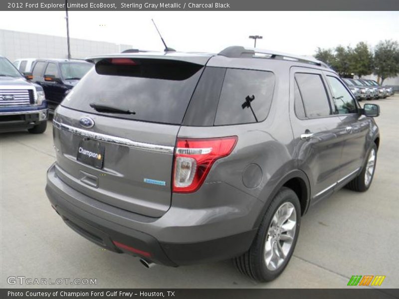 Sterling Gray Metallic / Charcoal Black 2012 Ford Explorer Limited EcoBoost