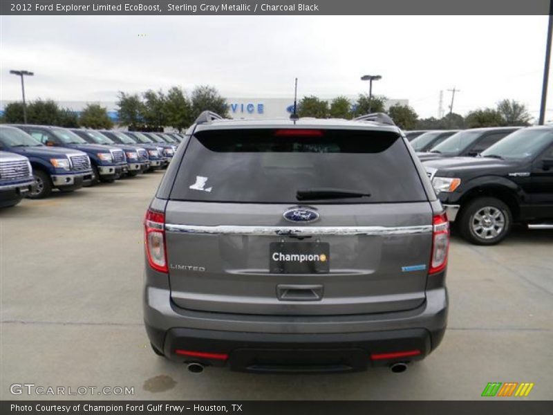 Sterling Gray Metallic / Charcoal Black 2012 Ford Explorer Limited EcoBoost
