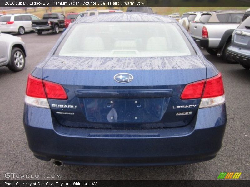 Azurite Blue Metallic / Warm Ivory 2010 Subaru Legacy 2.5i Premium Sedan