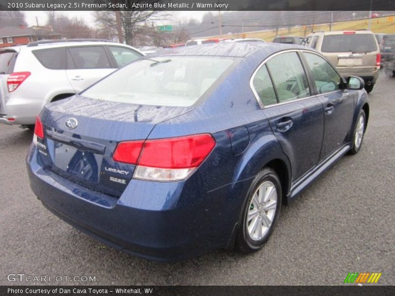 Azurite Blue Metallic / Warm Ivory 2010 Subaru Legacy 2.5i Premium Sedan