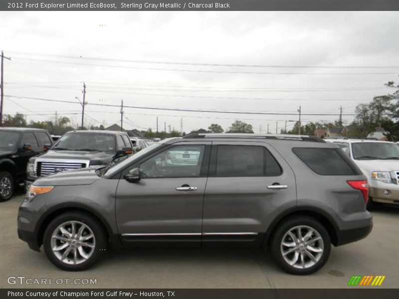 Sterling Gray Metallic / Charcoal Black 2012 Ford Explorer Limited EcoBoost