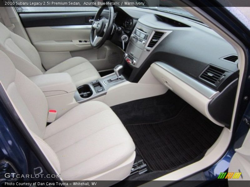  2010 Legacy 2.5i Premium Sedan Warm Ivory Interior