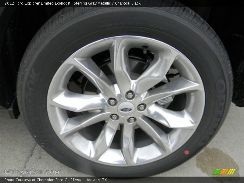Sterling Gray Metallic / Charcoal Black 2012 Ford Explorer Limited EcoBoost
