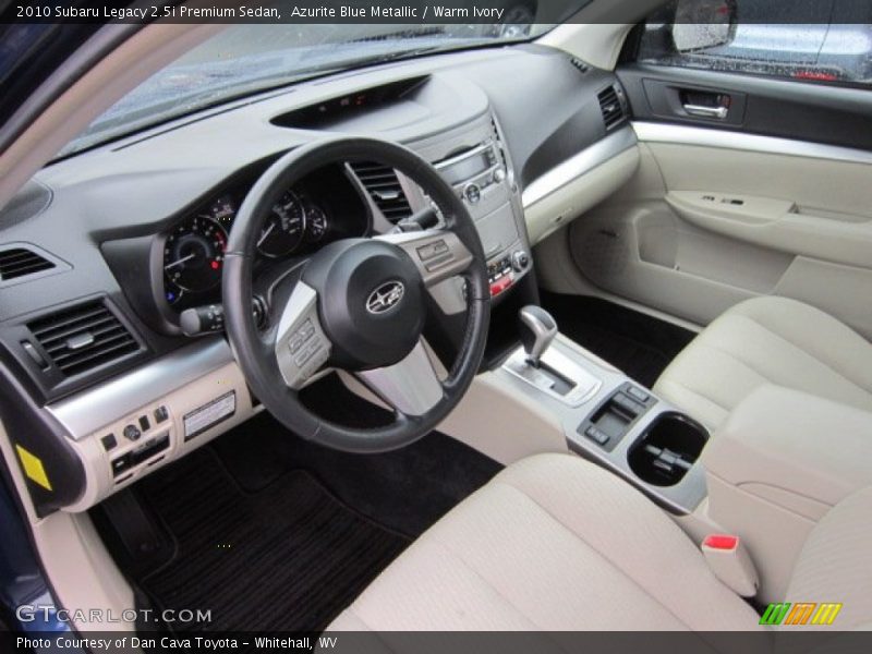 Warm Ivory Interior - 2010 Legacy 2.5i Premium Sedan 