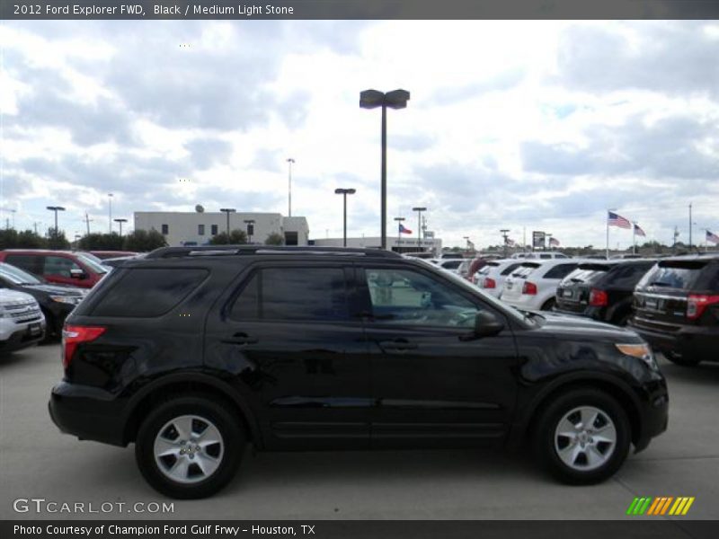 Black / Medium Light Stone 2012 Ford Explorer FWD