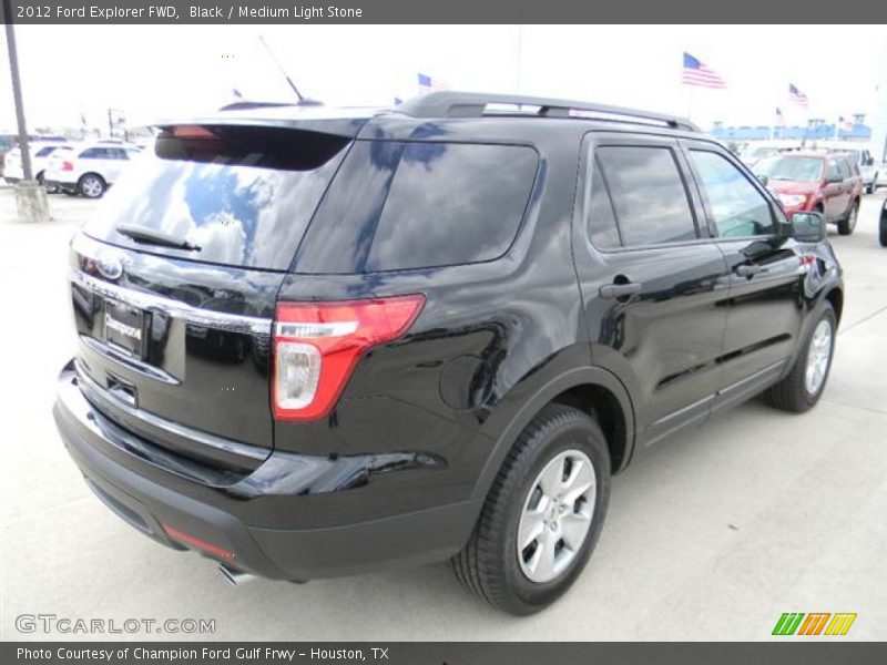 Black / Medium Light Stone 2012 Ford Explorer FWD