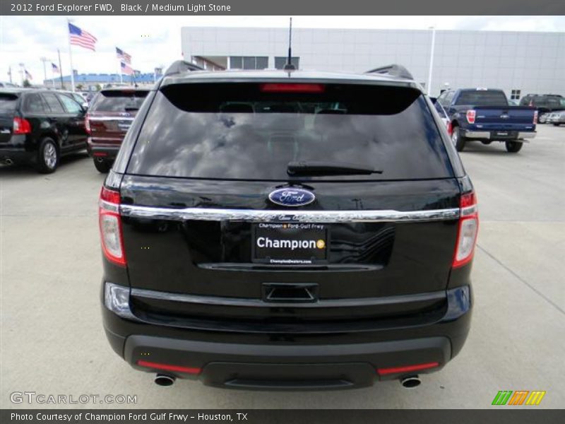Black / Medium Light Stone 2012 Ford Explorer FWD