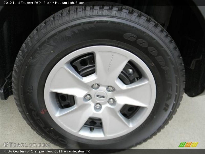 Black / Medium Light Stone 2012 Ford Explorer FWD