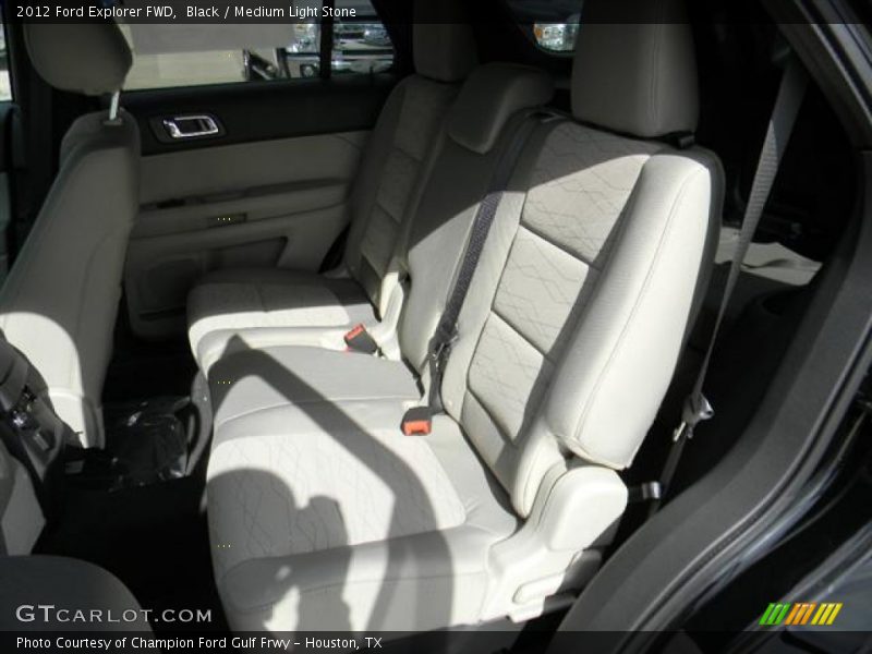 Black / Medium Light Stone 2012 Ford Explorer FWD