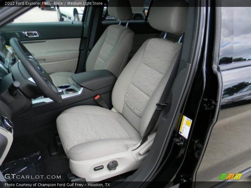 Black / Medium Light Stone 2012 Ford Explorer FWD