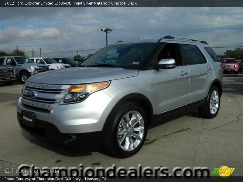 Ingot Silver Metallic / Charcoal Black 2012 Ford Explorer Limited EcoBoost