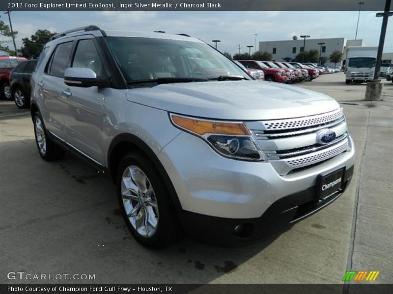Ingot Silver Metallic / Charcoal Black 2012 Ford Explorer Limited EcoBoost
