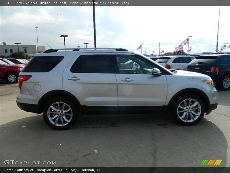 Ingot Silver Metallic / Charcoal Black 2012 Ford Explorer Limited EcoBoost