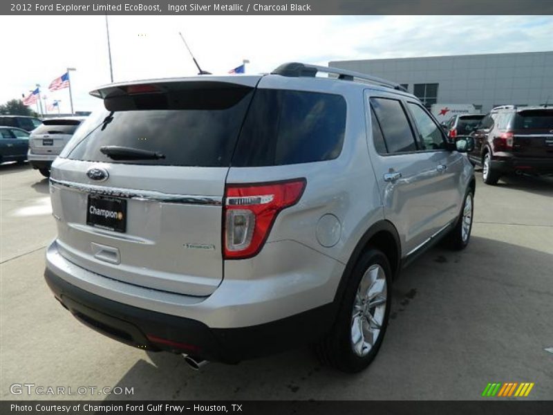 Ingot Silver Metallic / Charcoal Black 2012 Ford Explorer Limited EcoBoost