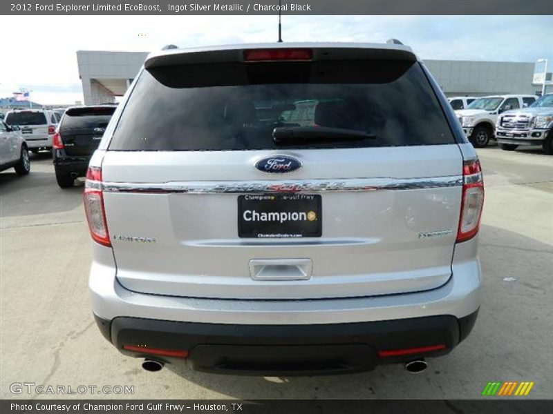 Ingot Silver Metallic / Charcoal Black 2012 Ford Explorer Limited EcoBoost