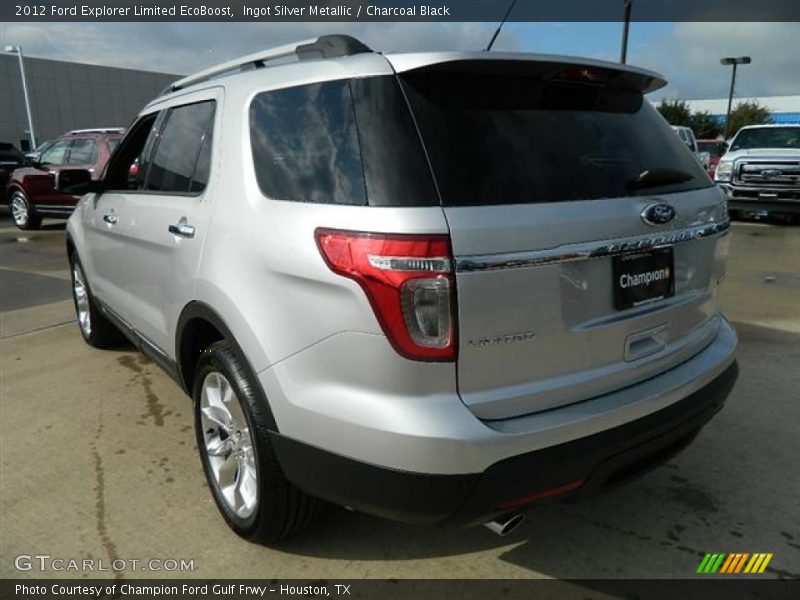 Ingot Silver Metallic / Charcoal Black 2012 Ford Explorer Limited EcoBoost