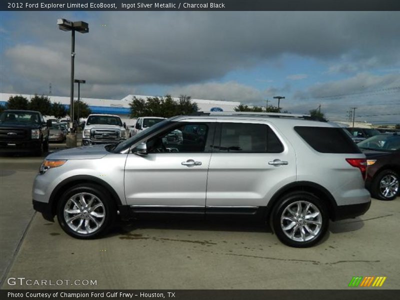 Ingot Silver Metallic / Charcoal Black 2012 Ford Explorer Limited EcoBoost