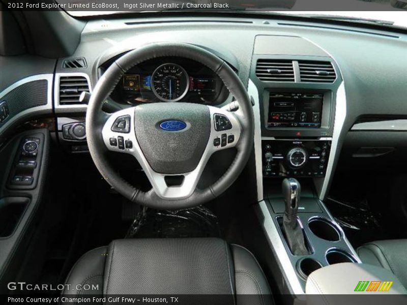 Ingot Silver Metallic / Charcoal Black 2012 Ford Explorer Limited EcoBoost