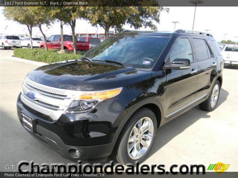 Black / Charcoal Black 2012 Ford Explorer XLT