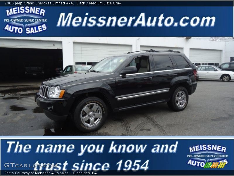 Black / Medium Slate Gray 2006 Jeep Grand Cherokee Limited 4x4