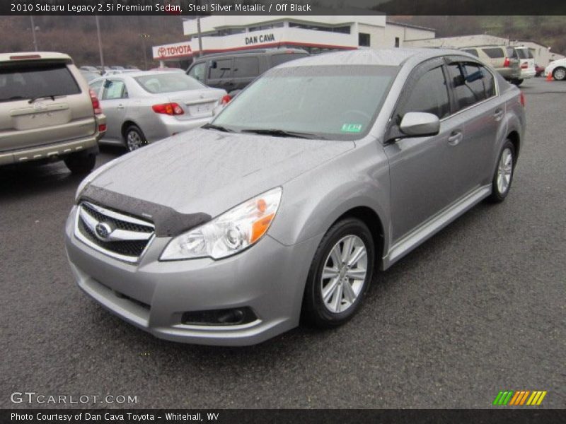 Steel Silver Metallic / Off Black 2010 Subaru Legacy 2.5i Premium Sedan