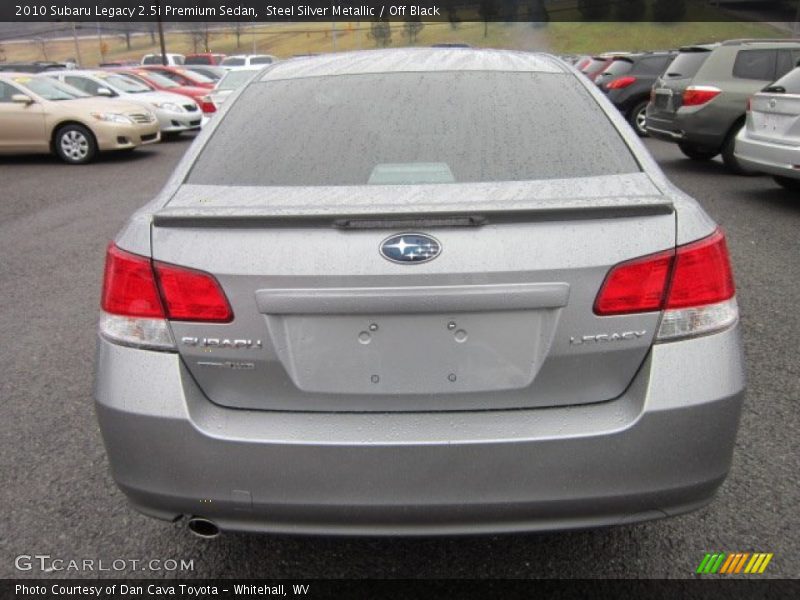 Steel Silver Metallic / Off Black 2010 Subaru Legacy 2.5i Premium Sedan