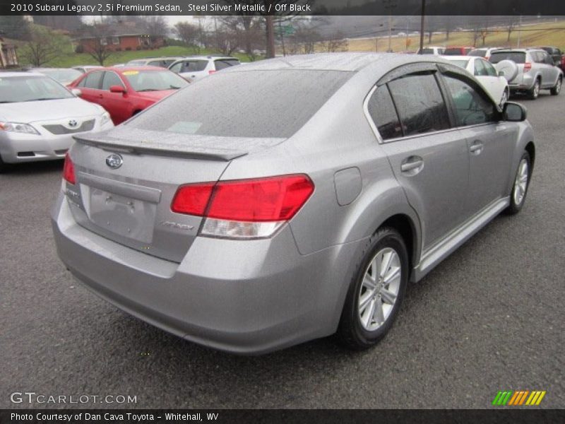 Steel Silver Metallic / Off Black 2010 Subaru Legacy 2.5i Premium Sedan