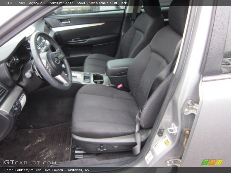 Steel Silver Metallic / Off Black 2010 Subaru Legacy 2.5i Premium Sedan