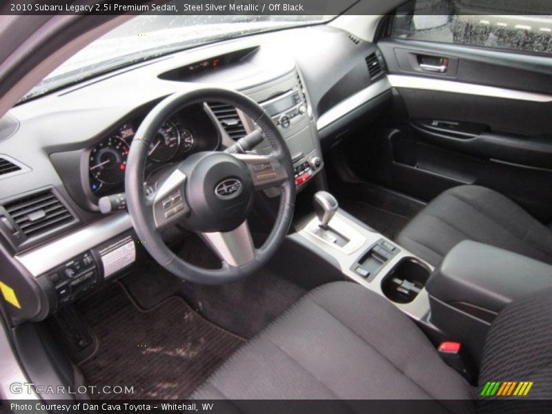  2010 Legacy 2.5i Premium Sedan Off Black Interior
