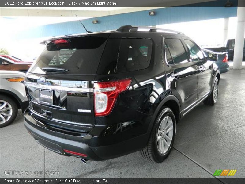 Black / Medium Light Stone 2012 Ford Explorer XLT EcoBoost
