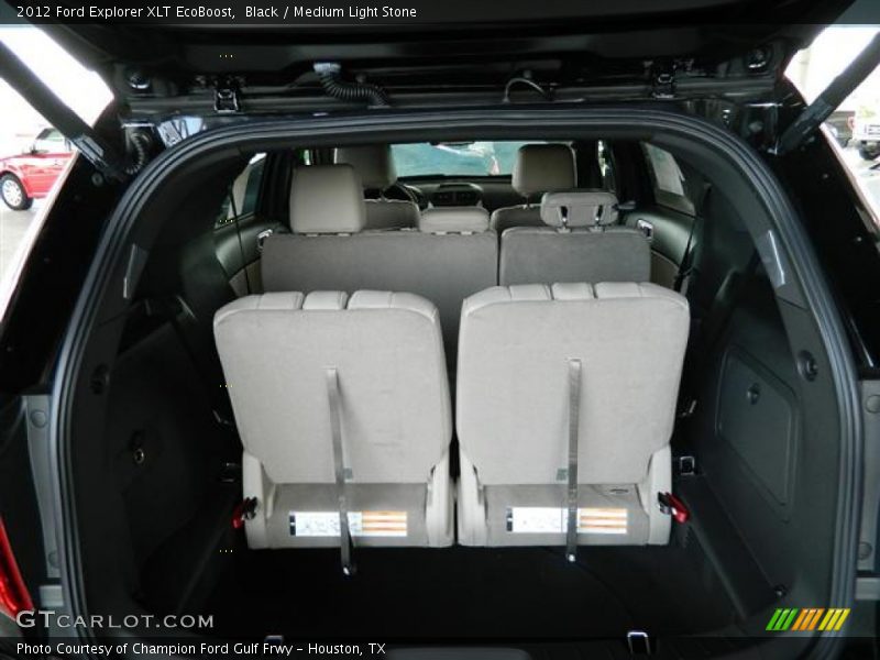 Black / Medium Light Stone 2012 Ford Explorer XLT EcoBoost