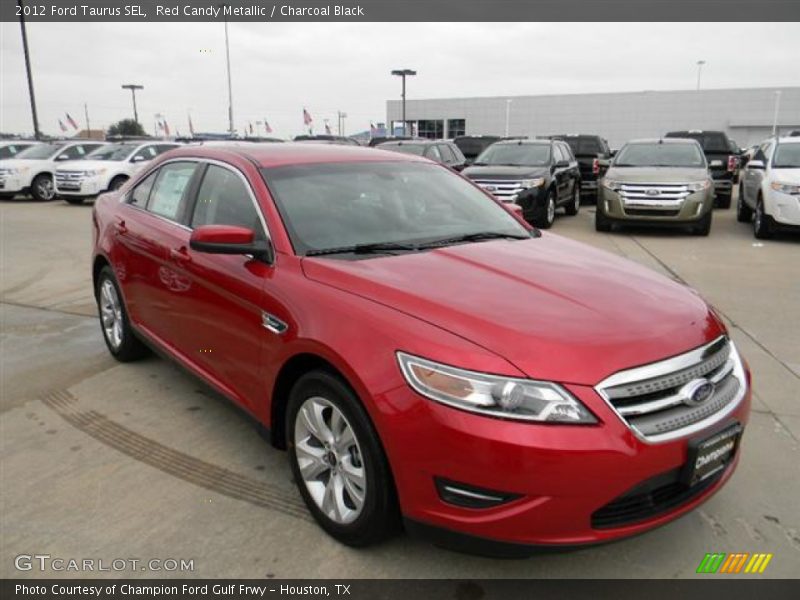 Red Candy Metallic / Charcoal Black 2012 Ford Taurus SEL