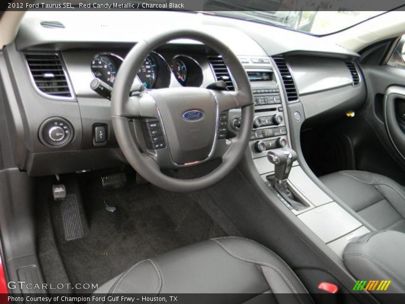 Red Candy Metallic / Charcoal Black 2012 Ford Taurus SEL