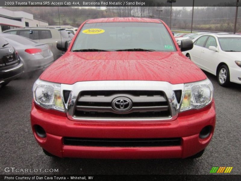 Barcelona Red Metallic / Sand Beige 2009 Toyota Tacoma SR5 Access Cab 4x4