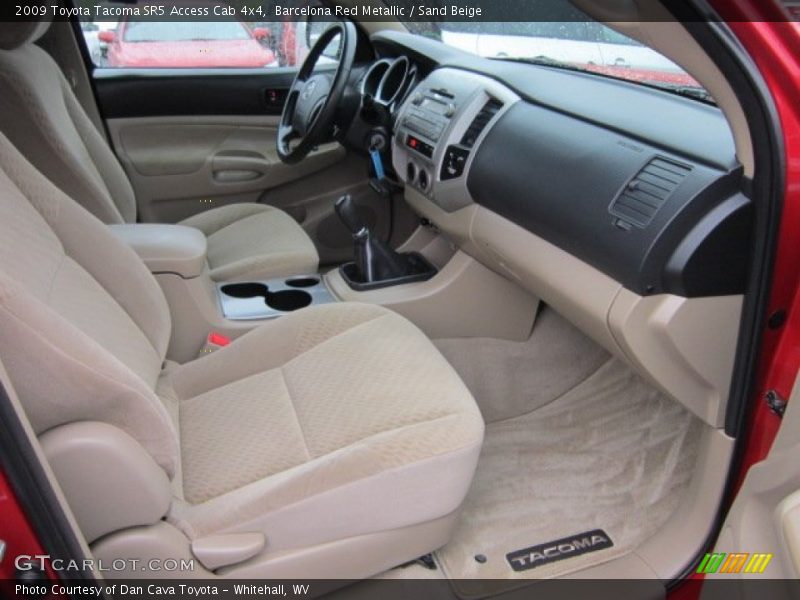 Barcelona Red Metallic / Sand Beige 2009 Toyota Tacoma SR5 Access Cab 4x4