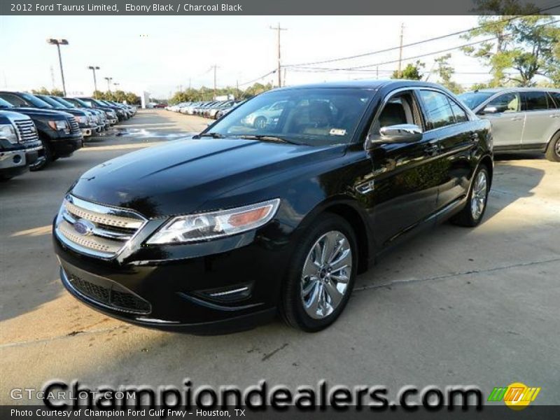 Ebony Black / Charcoal Black 2012 Ford Taurus Limited