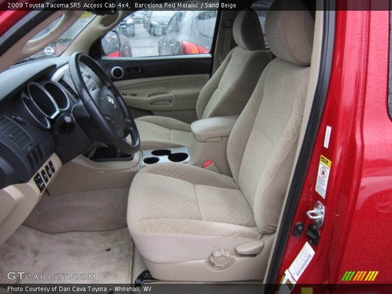 Barcelona Red Metallic / Sand Beige 2009 Toyota Tacoma SR5 Access Cab 4x4