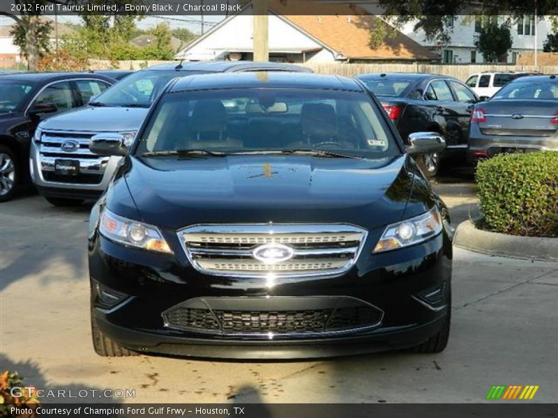 Ebony Black / Charcoal Black 2012 Ford Taurus Limited