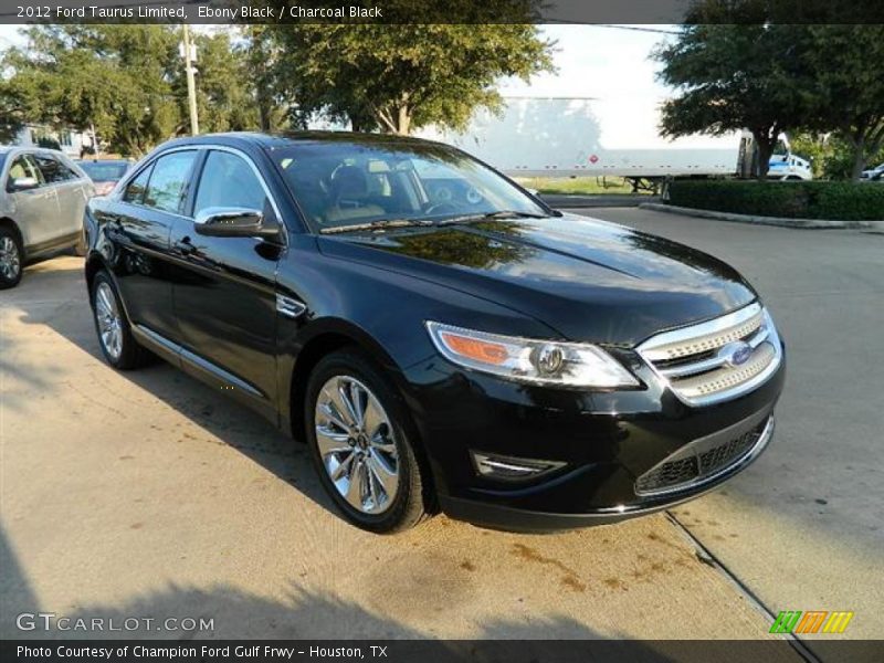 Ebony Black / Charcoal Black 2012 Ford Taurus Limited