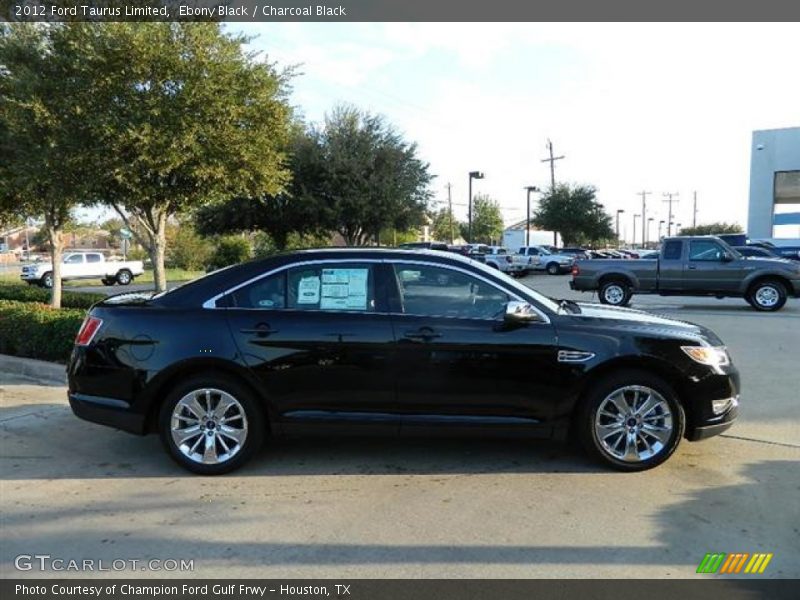 Ebony Black / Charcoal Black 2012 Ford Taurus Limited