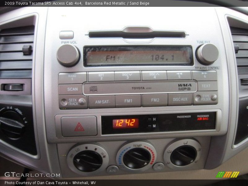 Barcelona Red Metallic / Sand Beige 2009 Toyota Tacoma SR5 Access Cab 4x4