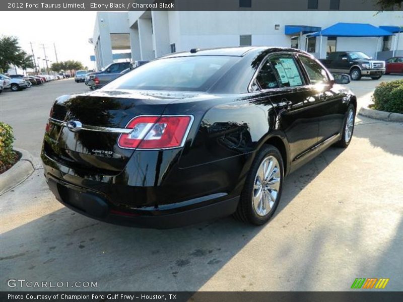 Ebony Black / Charcoal Black 2012 Ford Taurus Limited