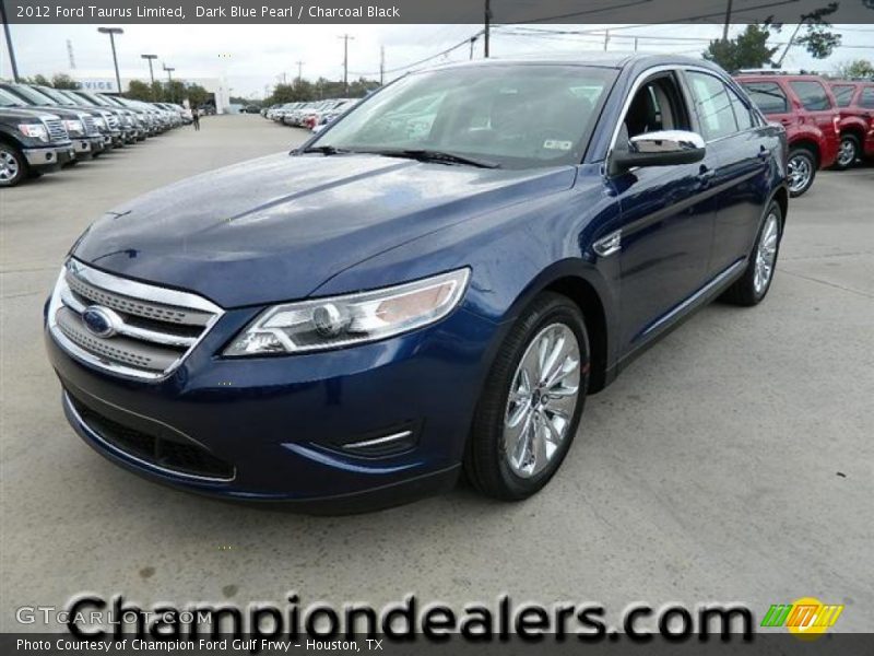 Dark Blue Pearl / Charcoal Black 2012 Ford Taurus Limited