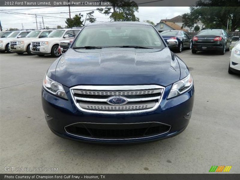 Dark Blue Pearl / Charcoal Black 2012 Ford Taurus Limited